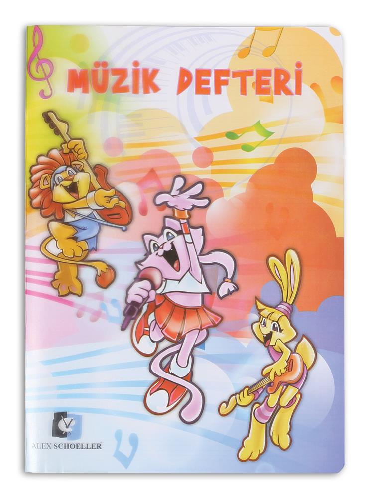 PP Kapak Tel Dikişli Müzik Defteri 28x20 (70 gr)
