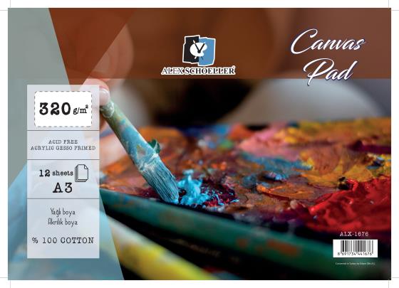 CANVAS PAD 320 GR A3-A4-A5