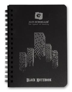 PP Kapak Siyah Notebook A4 / A5 / A6 (120 gr)